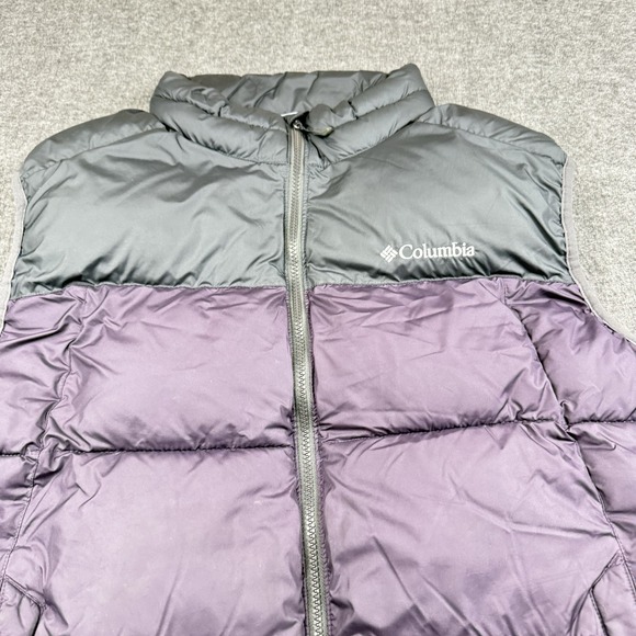 Columbia Puffer Vest Mens XL Pike Lake Purple Omni Heat Puffy Hiking Warm Winter - Picture 2 of 15